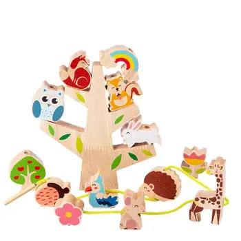 Újszerű Fa Játékok Egymásra Játék Korai Oktatás Erdő Egyensúly String Gyermekek Montessori Oktatási Egyensúly Blokkok Gyerekek Ajándék